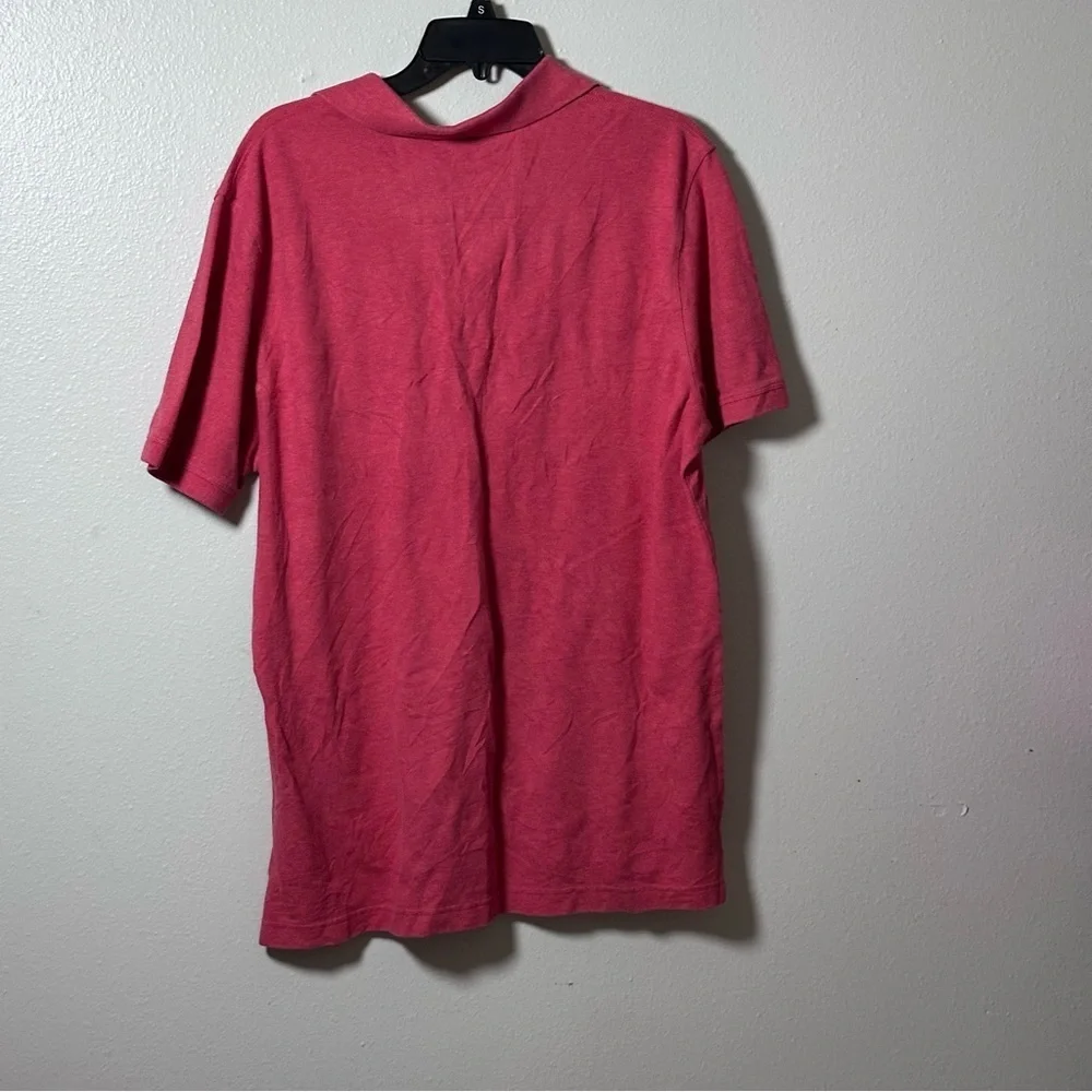 Banana Republic Men Casual Red/Orange‎ Polo Shirt Short Sleeve size Large.
